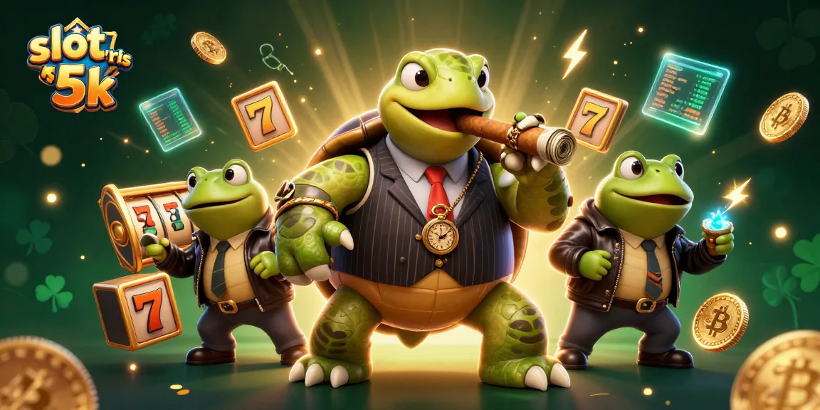 Experience slot qris 5k thrills with a vibrant 3D illustration of gaming action and characters.