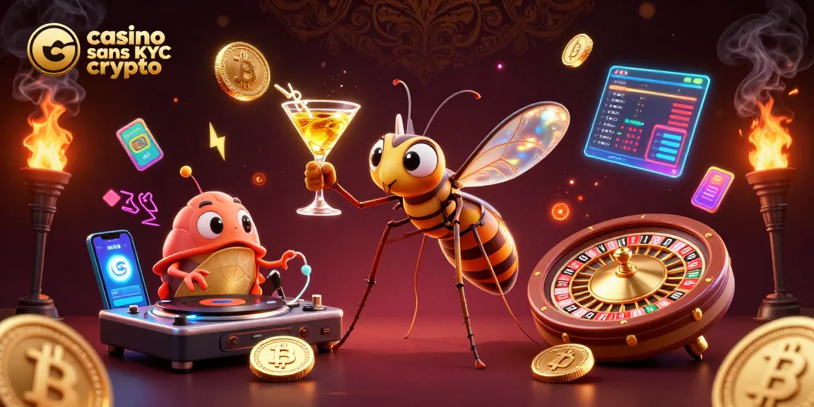 Capture d'un héros du casino sans KYC crypto, mettant en valeur des symboles et des éléments de jeu captivants.